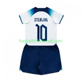 Fußballtrikots England Sterling 10 Kinder FIFA WM 2022 Kurzarm Heimtrikotsatz kaufen